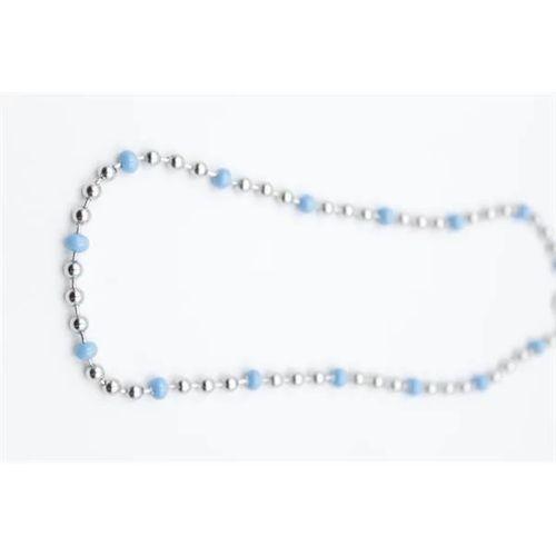 Turkuaz Boncuk Kolye - Gümüş