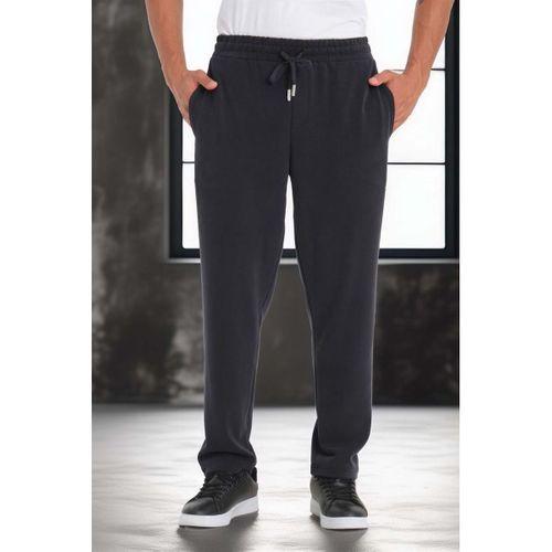 Scuba Modal Kumaş Relaxed Fit Erkek Eşofman Altı Pantolon - Siyah
