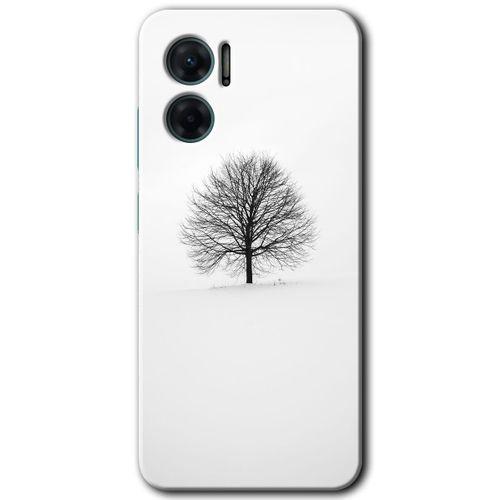 Potkal Hediye Fabrikası Xiaomi Redmi Note 11E HD Baskılı Kılıf + 9D Tam Ekran Koruyucu - Alone Tree
