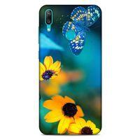 Lopard Huawei Y7 Prime 2019 Uyumlu Kılıf Bahar (50) Shockproof Kılıf Kelebek Çiçek