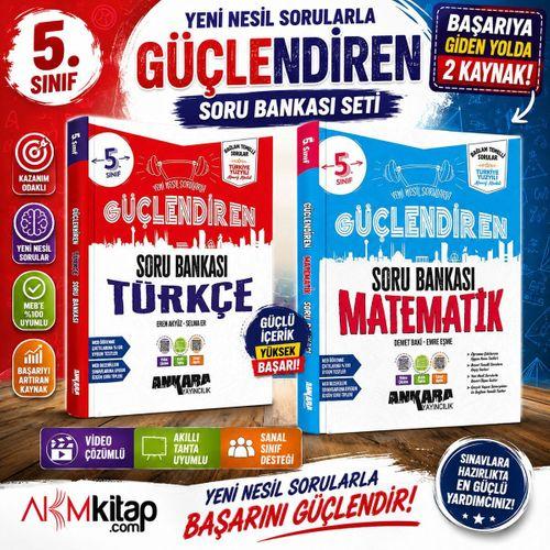 Ankara Yayıncılık 5.Sınıf Matematik ve Türkçe Güçlendiren Soru Bankası Seti 2 Kitap