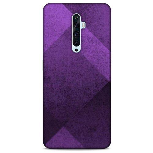 Oppo Reno 2z Uyumlu Kılıf Mor Delisi (16) Kalın Kılıf Üçgen