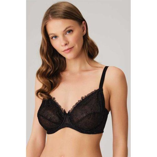 Kadın Balenli Desteksiz Dolgusuz Toparlayıcı Dantelli Küçültücü Sütyen