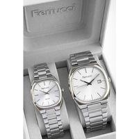 Ferrucci Çift Sevgili Saati Çelik Kordon 3 Atm Suya Dayanıklı Kol Saati VS.BLKT.0832