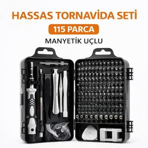 115 Parça Manyetik Uçlu Hassas Tornavida Seti