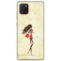 Lopard Samsung Galaxy Note 10 Lite Uyumlu Kılıf Sürreal Yüzler ♀ (38) Neo Hybrid Kılıf Desenli