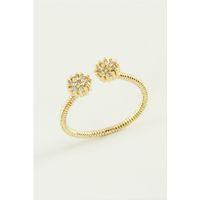 Çiçek Zirkon Taşlı Yüzük