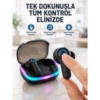 Bluetooth 5.4 Tws Kablosuz Kulaklık Quad Enc Mikrofonlu Rgb Şarj Kutulu Hd Ses