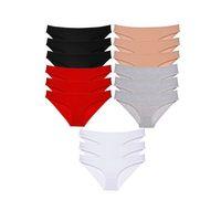 15 Adet Eko Set Likralı Kadın Slip Külot Çok Renkli