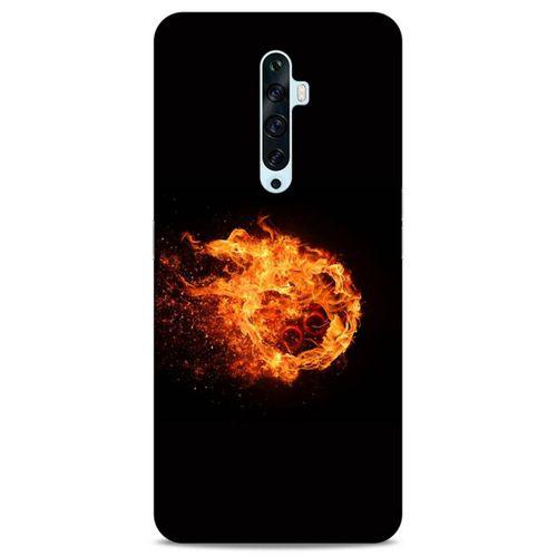 Lopard Oppo Reno 2z Uyumlu Kılıf FireX (29) Arka Koruma Kılıfı Ateş Topu