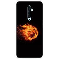 Lopard Oppo Reno 2z Uyumlu Kılıf FireX (29) Arka Koruma Kılıfı Ateş Topu