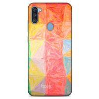 Samsung Galaxy A11 Kılıf Pastel Renkler (26) Tpu Silikon Kılıf Sarı Kırmızı