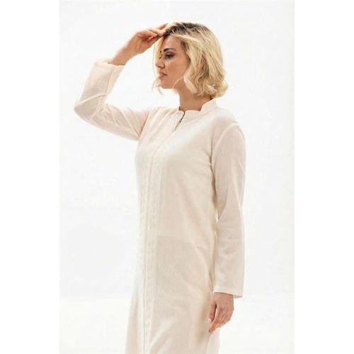 Cemre Şile Bezi Mevsimlik Ferace Krem Krm