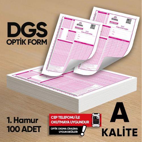 DGS Deneme Sınavları İçin 100 Adet (80 GR) Optik Form