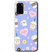 Potkal Hediye Fabrikası Samsung Galaxy S20 Plus Kılıf HD Desen Baskılı Arka Kapak - Coffee Cake
