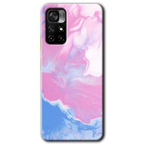 Redmi Note 11T Kılıf HD Desen Baskılı Arka Kapak - Liquid Lekeler Art + Kırılmaz Cam