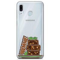 Samsung Galaxy A20 Kılıf Brownie Kek Arka Kapak Koruma Desenli Full Koruyucu