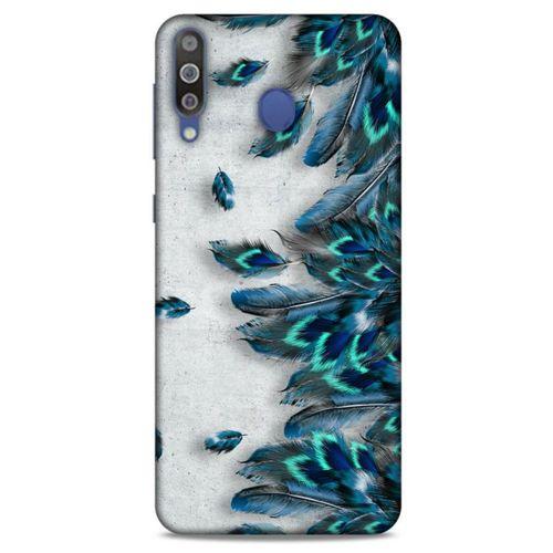 Samsung Galaxy M30 Kılıf Desenli Özel Seri Tüyler (41) Tank Kılıf