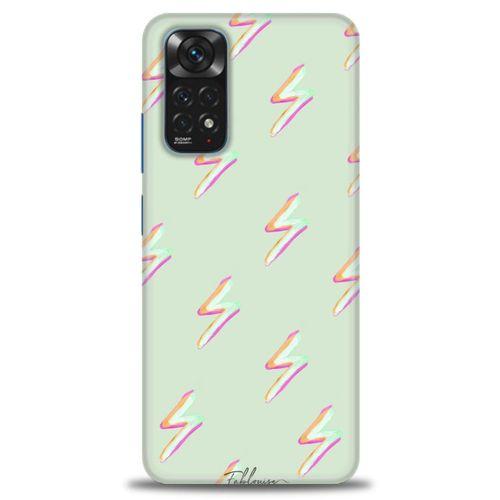 Xiaomi Redmi Note 12 4G Kılıf HD Baskılı Kılıf - Şimşekler + Tam Ekran Koruyucu