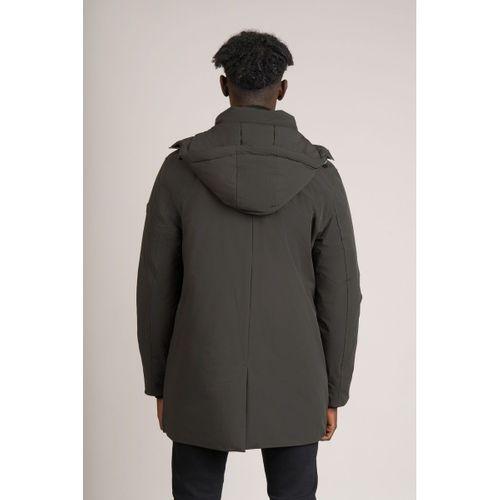 Regular Fit Çıkartılabilir Kapşonlu Suya Dayanıklı Konforlu Termal Kaban