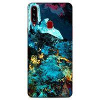 Lopard Samsung Galaxy A20s Uyumlu Kılıf Soyut Sanat (40) Desenli Fit Silikon Kılıf