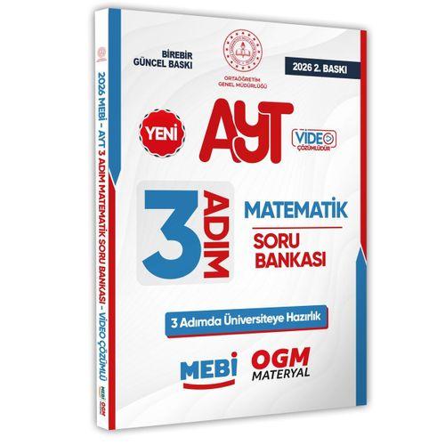 2026 AYT MEBİ-OGM 3 ADIM Matematik Soru Bankası RENKLİ A4 Boyut Video Çözümlü BASKI ÜCRETİ