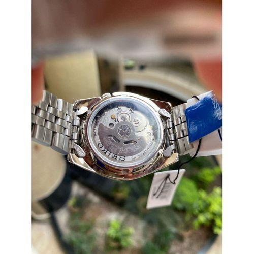 Seiko 5 Japan SNK375J1 36 mm Gri Çelik Otomatik Şeffaf Arka Kapaklı Erkek Kol Saati