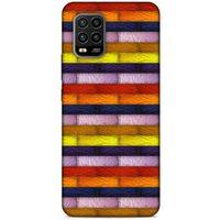 Xiaomi Mi 10 Lite Kılıf Patchwork (30) Silicone Case Şeker Pembe Sarı