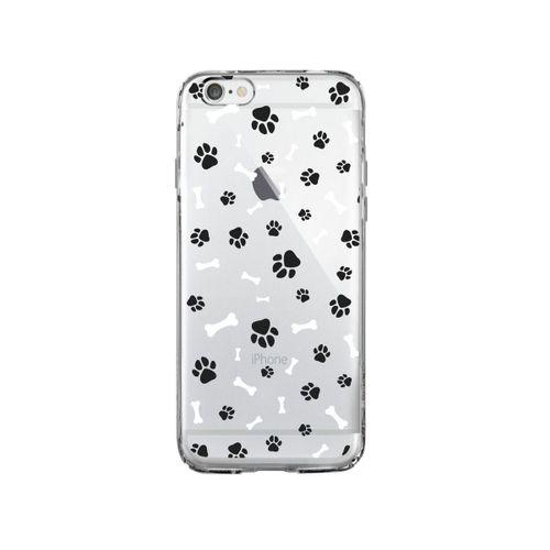 iPhone 6 Pati & Kemik Beyaz Premium Şeffaf Silikon Kılıf