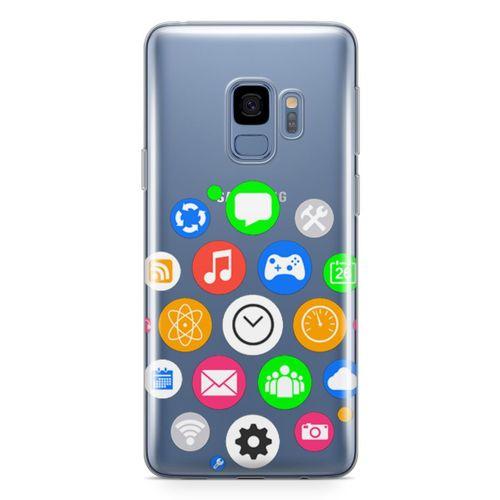 Samsung Galaxy S9 Kılıf Akıllı Saat Arka Kapak Koruma Desenli Full Koruyucu