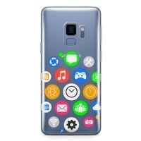 Samsung Galaxy S9 Kılıf Akıllı Saat Arka Kapak Koruma Desenli Full Koruyucu
