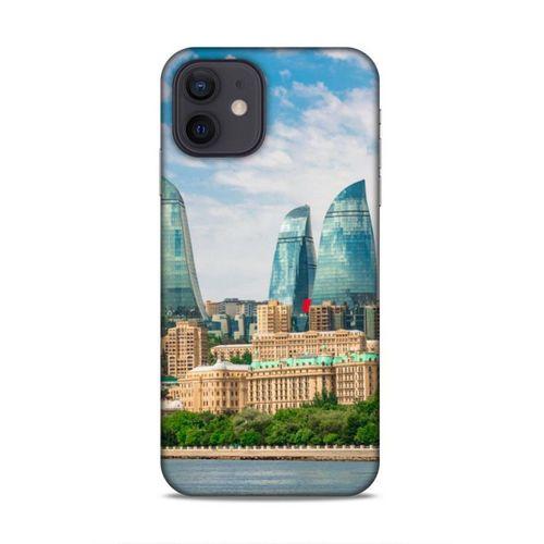 Apple iPhone 12 Uyumlu Kılıf Azarbaijan (4) Koruma Kılıfı Alev Kuleleri