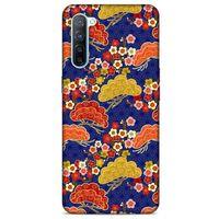 Oppo Reno 3 Kılıf Japonya (50) Shockproof Kılıf Renkli Çiçekler
