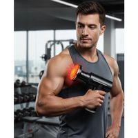 Sıcak Soğuk Terapili Masaj Tabancası Çift Fonksiyon 6 Başlıklı Şarjlı Derin Doku Cihazı