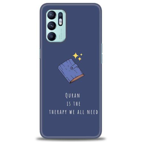 Oppo Reno 6 Kılıf HD Baskılı Kılıf - Quran + Tam Ekran Koruyucu