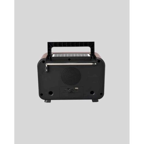 Şömine Efektli Solar Hoparlör Bluetooth 5.3 Radyo Aux Usb Tf Destekli