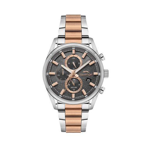 Slazenger SL.09.2515.2.04 Quartz Çelik Rose/Gri Füme Kadran 42 mm Erkek Kol Saati