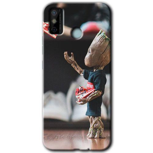 Potkal Hediye Fabrikası Tecno Spark 6 Go Kılıf HD Desen Baskılı Arka Kapak - Yeşil Kurt