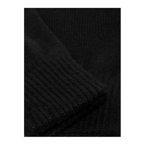 Çift Katlı Kalın Siyah Sıcak Tutan Yün Kışlık Kadın Erkek Eldiven Unisex 1 Çift