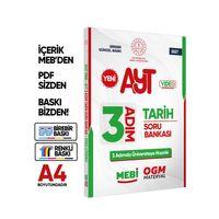 2027 AYT MEBİ-OGM 3 ADIM Tarih Soru Bankası RENKLİ A4 Boyut Video Çözümlü BASKI ÜCRETİ