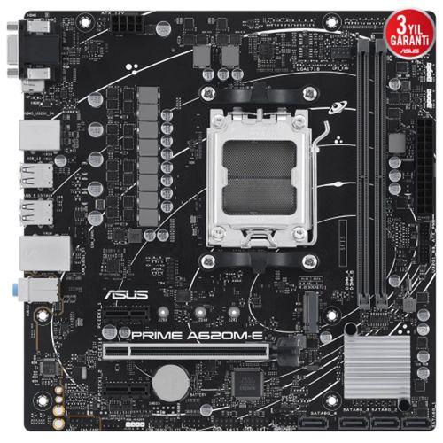 ASUS PRIME A620M-E-CSM, 2xDDR5, 1x M.2, D-SUB, DP, HDMI, AM5 Soket Anakart