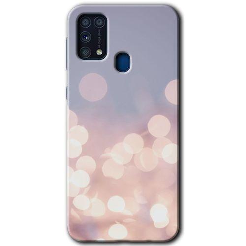 Samsung Galaxy M31 HD Baskılı Kılıf + 9D Tam Ekran Koruyucu - Blur Lights