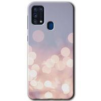 Samsung Galaxy M31 HD Baskılı Kılıf + 9D Tam Ekran Koruyucu - Blur Lights