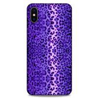 Leopar Mor Apple iPhone XS Max Kılıf