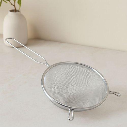 16 cm Metal Saplı Tel Süzgeç (Kulaklı)