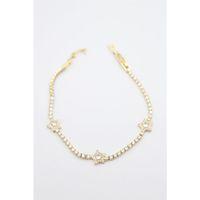 Yıldız Taşlı VİP Bileklik - Altın