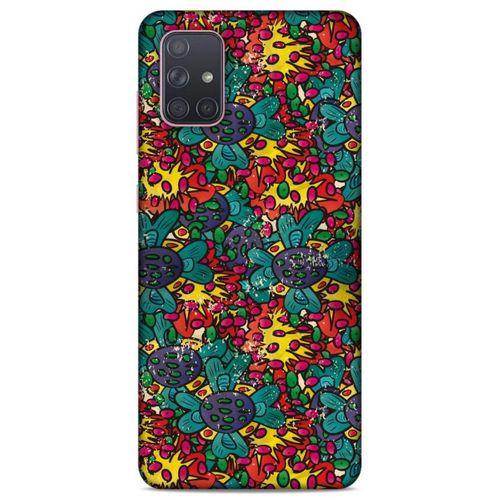 Lopard Samsung Galaxy A71 Uyumlu Kılıf Soyut Sanat (29) Baskılı Arka Koruma Kılıfı