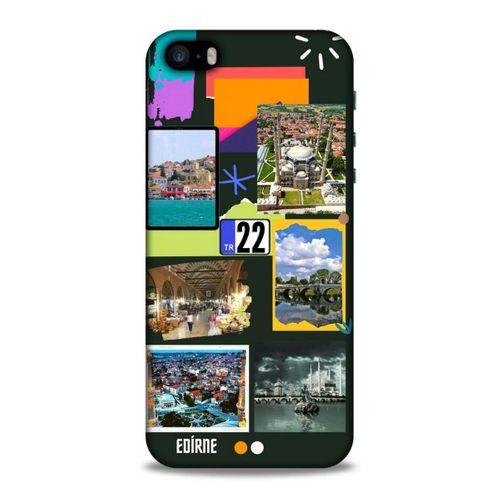 Lopard Apple iPhone SE Uyumlu Kılıf Şehirli ※ (22) Edirne Tam Koruma Kılıfı