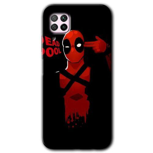 Huawei P40 Lite Kılıf Baskılı Kapak - DeadPool 4 +Tam Kaplayan Mat Seramik