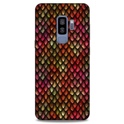 Samsung Galaxy S9 Plus Kılıf Dragons (8) Baskılı Kılıf Ejderha Deri Pembe